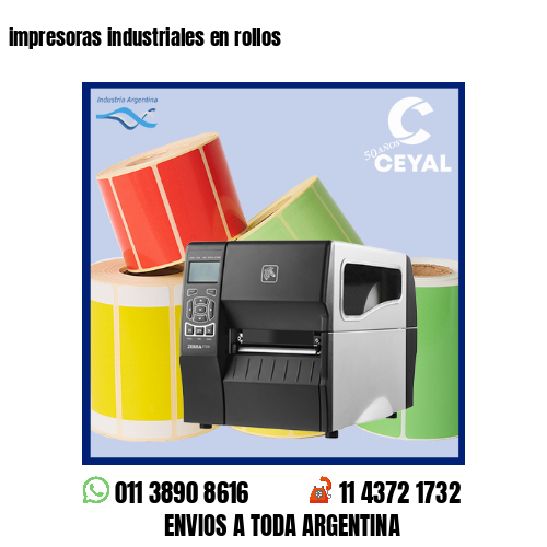 impresoras industriales en rollos