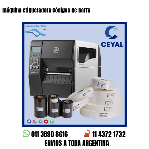 máquina etiquetadora Códigos de barra
