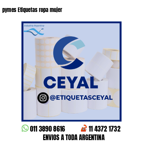pymes Etiquetas ropa mujer
