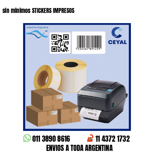 sin minimos STICKERS IMPRESOS