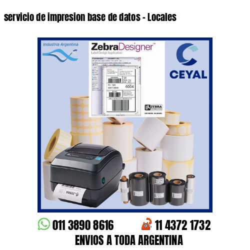 servicio de impresion base de datos – Locales