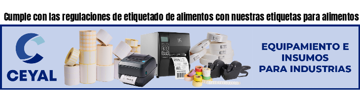 Cumple con las regulaciones de etiquetado de alimentos con nuestras etiquetas para alimentos - Asesoramiento ONLINE