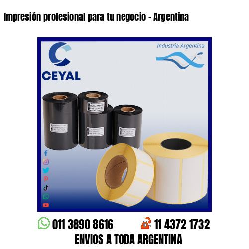 Impresión profesional para tu negocio – Argentina