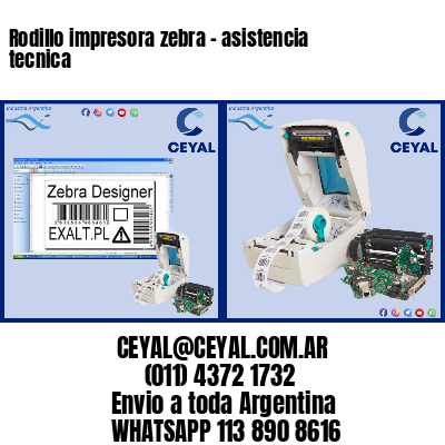 Rodillo impresora zebra – asistencia tecnica