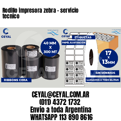 Rodillo impresora zebra - servicio tecnico