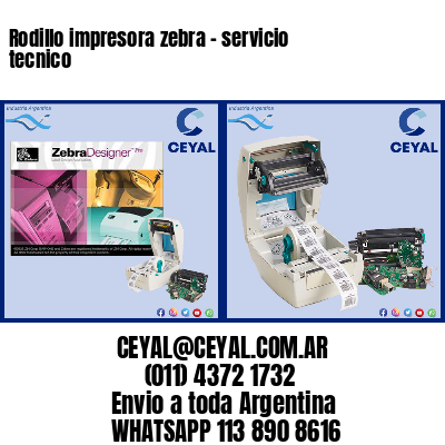 Rodillo impresora zebra – servicio tecnico