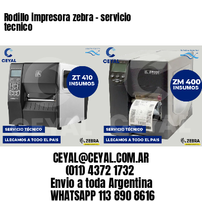 Rodillo impresora zebra - servicio tecnico