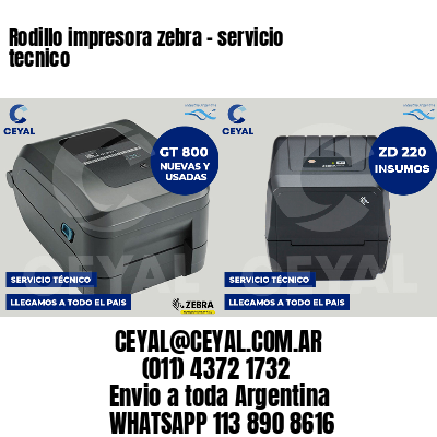 Rodillo impresora zebra - servicio tecnico