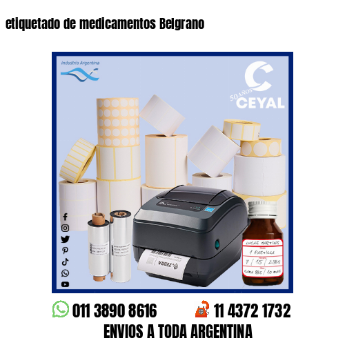 etiquetado de medicamentos Belgrano