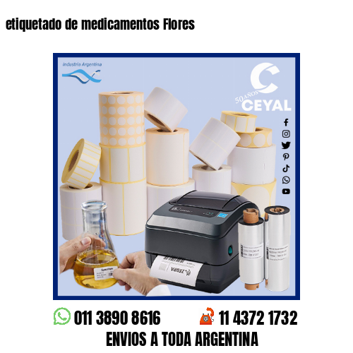 etiquetado de medicamentos Flores