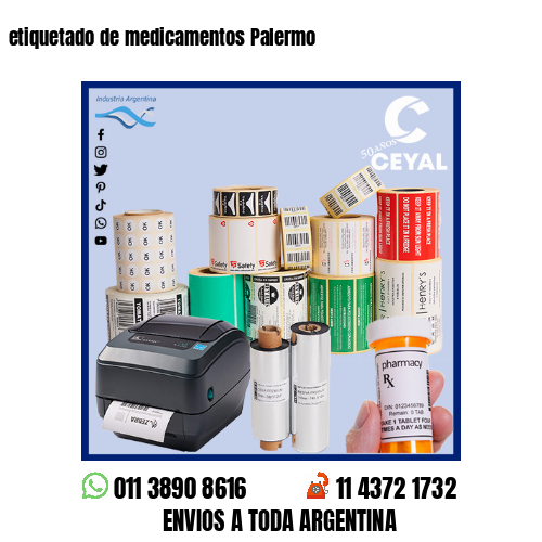 etiquetado de medicamentos Palermo