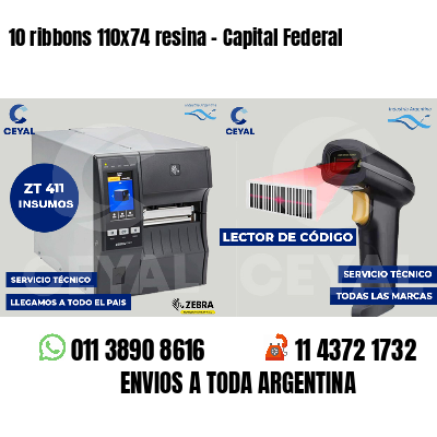 10 ribbons 110x74 resina - Capital Federal