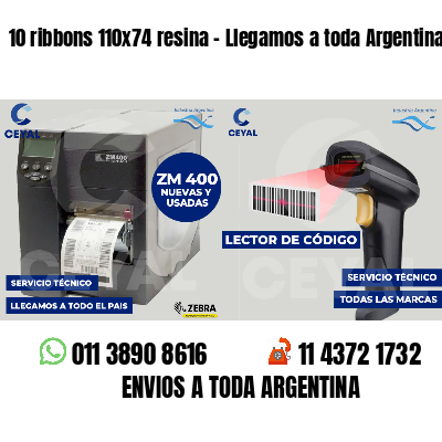 10 ribbons 110x74 resina - Llegamos a toda Argentina