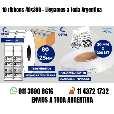 10 ribbons 40x300 - Llegamos a toda Argentina