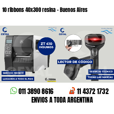 10 ribbons 40x300 resina - Buenos Aires
