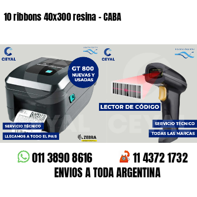 10 ribbons 40x300 resina - CABA