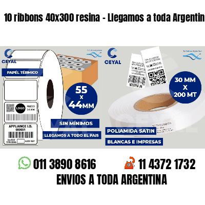 10 ribbons 40x300 resina - Llegamos a toda Argentina