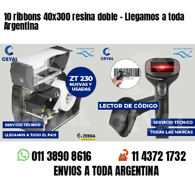 10 ribbons 40x300 resina doble - Llegamos a toda Argentina