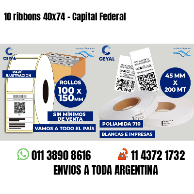 10 ribbons 40x74 - Capital Federal