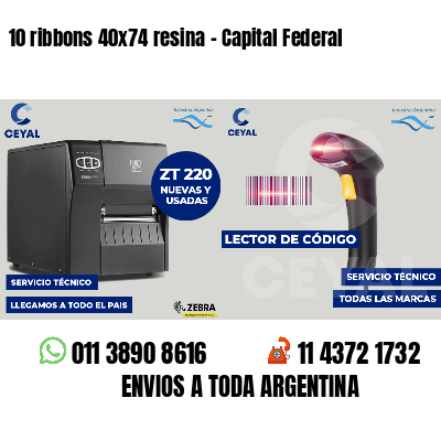 10 ribbons 40x74 resina - Capital Federal