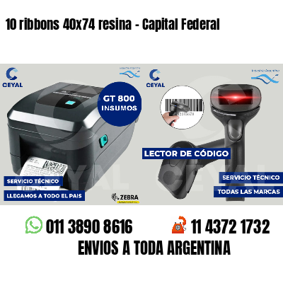 10 ribbons 40x74 resina - Capital Federal