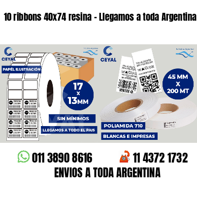 10 ribbons 40x74 resina - Llegamos a toda Argentina
