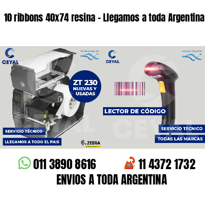10 ribbons 40x74 resina - Llegamos a toda Argentina