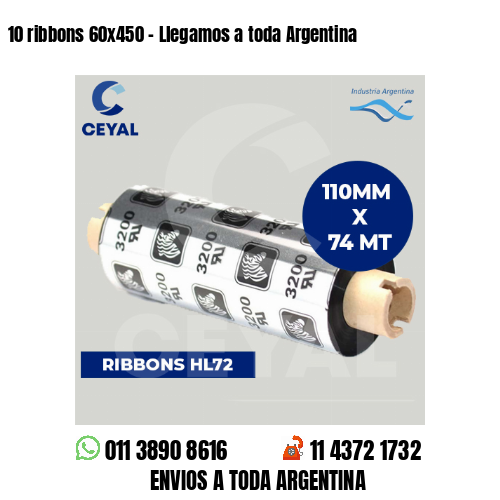 10 ribbons 60×450 – Llegamos a toda Argentina