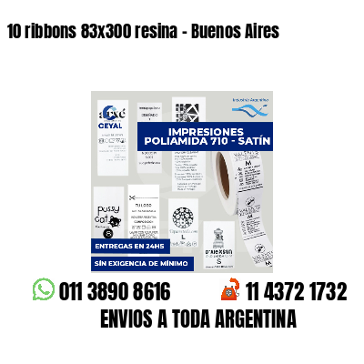 10 ribbons 83x300 resina - Buenos Aires