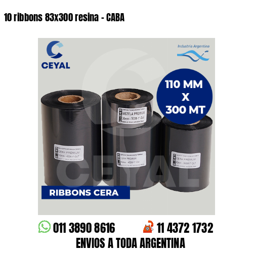 10 ribbons 83×300 resina – CABA