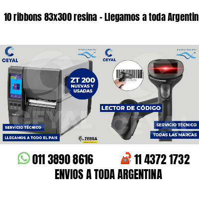 10 ribbons 83x300 resina - Llegamos a toda Argentina