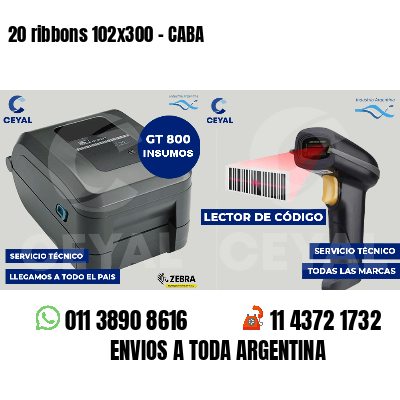 20 ribbons 102x300 - CABA