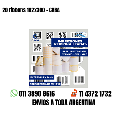 20 ribbons 102x300 - CABA