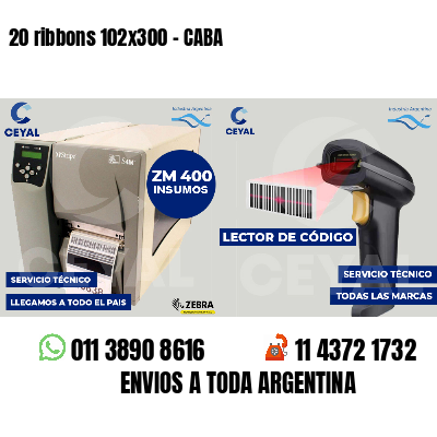 20 ribbons 102x300 - CABA