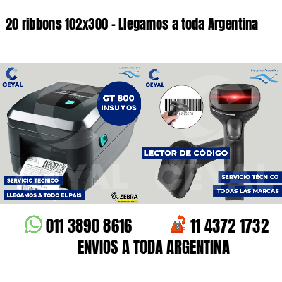 20 ribbons 102x300 - Llegamos a toda Argentina