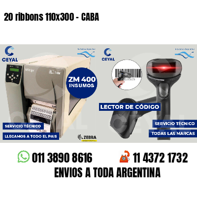20 ribbons 110x300 - CABA