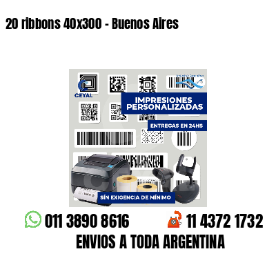 20 ribbons 40x300 - Buenos Aires