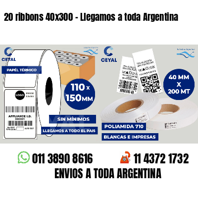 20 ribbons 40x300 - Llegamos a toda Argentina