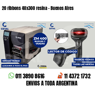 20 ribbons 40x300 resina - Buenos Aires