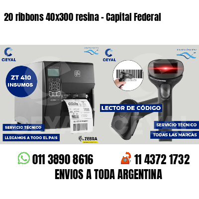 20 ribbons 40x300 resina - Capital Federal
