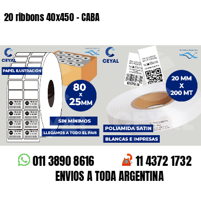 20 ribbons 40x450 - CABA
