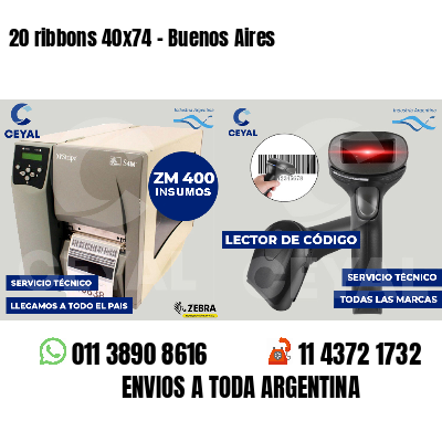 20 ribbons 40x74 - Buenos Aires
