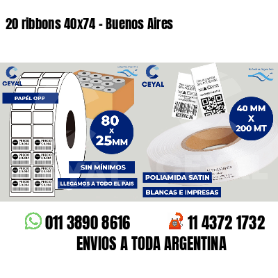 20 ribbons 40x74 - Buenos Aires