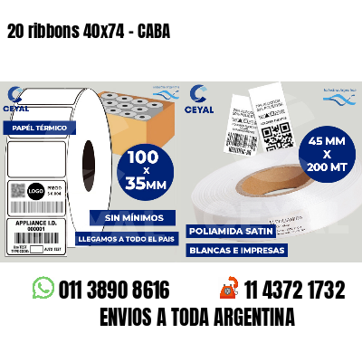 20 ribbons 40x74 - CABA