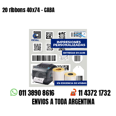 20 ribbons 40x74 - CABA