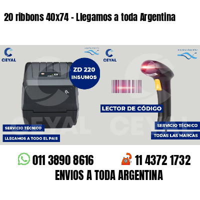 20 ribbons 40x74 - Llegamos a toda Argentina