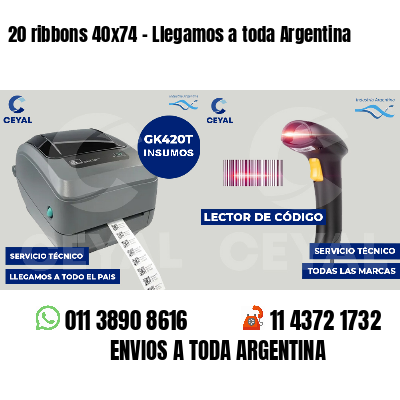 20 ribbons 40x74 - Llegamos a toda Argentina