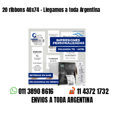 20 ribbons 40x74 - Llegamos a toda Argentina