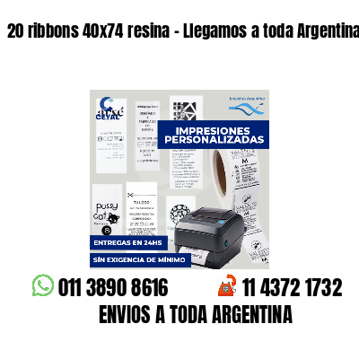 20 ribbons 40x74 resina - Llegamos a toda Argentina