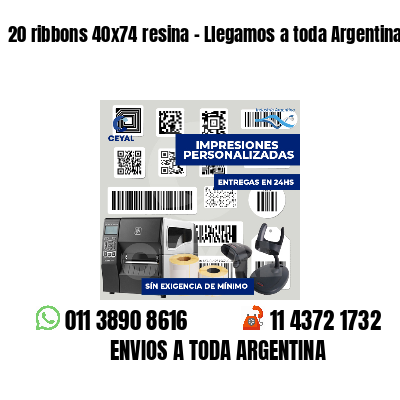20 ribbons 40x74 resina - Llegamos a toda Argentina